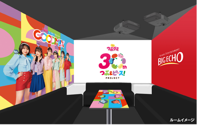 つぶグミ×ハロー！プロジェクト　コラボ企画続報　ビッグエコー3店舗で3月1日(金)より期間限定「GOODM!Xルーム」設置