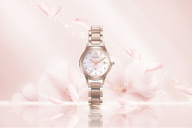 『シチズン クロスシー』人気のhikari コレクションから桜の花の繊細な美しさを表現したSAKURA限定モデルが登場