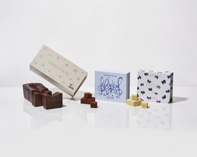 2/28～ホワイトデーにて、メゾンカカオが大丸札幌店に出店。2024年新コレクション【SYMPHONY】の「アロマ生チョコレート」や北海道限定の「生ガトーショコラ」初登場の「ショコラ コキーユ」を提供