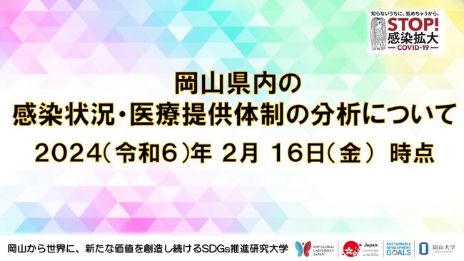 【岡山大学】岡山県内の感染状況・医療提供体制の分析について(2024年2月16日現在)