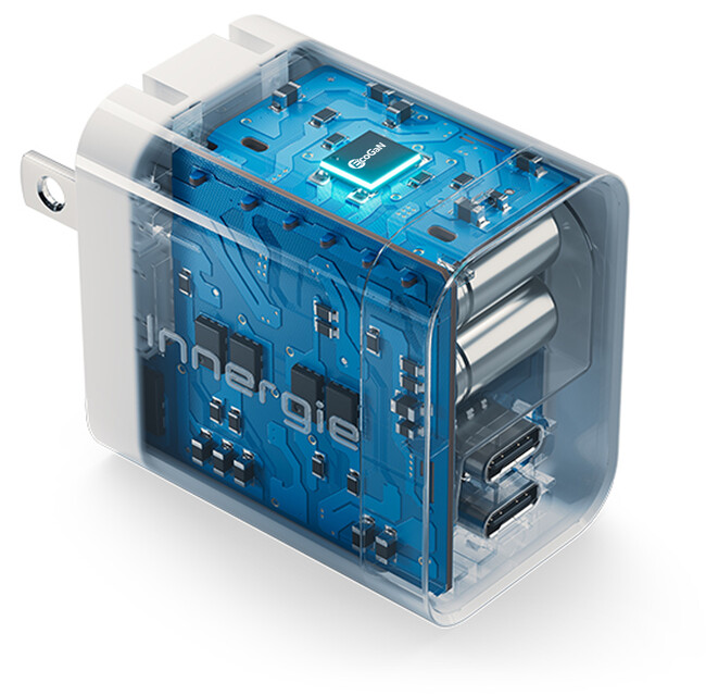 ロームのEcoGaN(TM)がデルタ電子のブランドであるInnergie(イナジー)の45W出力ACアダプター「C4 Duo」に採用