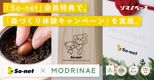 ソマノベースが、「So-net」のお客様と取り組む森林保全をコーディネート