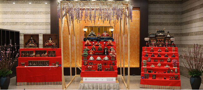 ～ホテルグランヴィア和歌山×九度山町～古き時代のお雛様がロビーを彩ります！