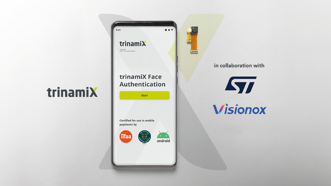 trinamiX、Visionox、STマイクロエレクトロニクス、スマートフォン向け有機ELディスプレイ埋込み型の低コストでセキュアな顔認証システムを発表