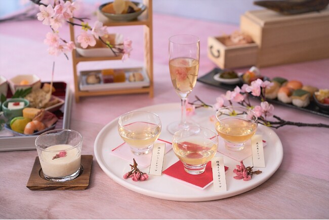 日本料理「Japanese Cuisine 桜丘」と、飲むおだし専門店「雅結寿」がコラボレーション！「さくら舞う、だしのアフタヌーンティー」を販売