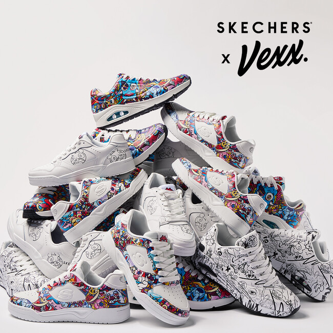 「SKECHERS × Vexx」コラボレーションコレクションを発表