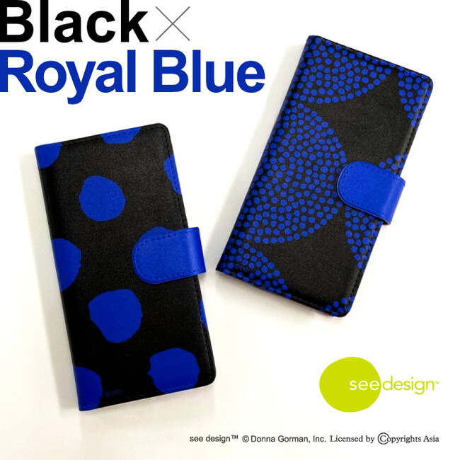大胆なパターンとカラフルな色が特徴的なテキスタイルデザイン「see design(TM)（シーデザイン(TM)）」の手帳型スマホケースがシンクイノベーション株式会社より発売されます！
