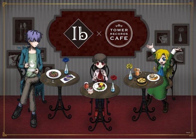 ホラーアドベンチャー『Ib』のコラボカフェが開催！　描き下ろし＆ミニキャライラストを使った会場限定のグッズが登場