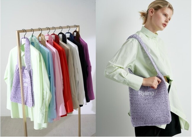 〈styling/(スタイリング/）〉8周年を記念して8色のシャツとクロシェバッグが登場！
