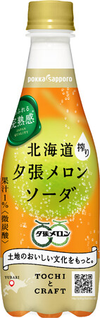 発売15周年を迎える大好評の夕張メロンソーダ「北海道搾り夕張メロンソーダ」2024年3月11日より全国で新発売