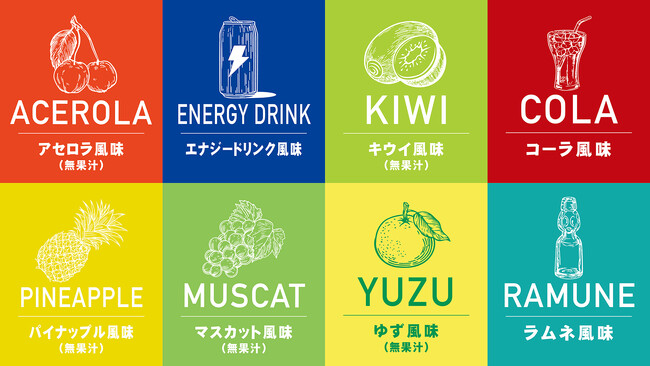 GronGより、「BCAA パウダー」新風味8種類を発売