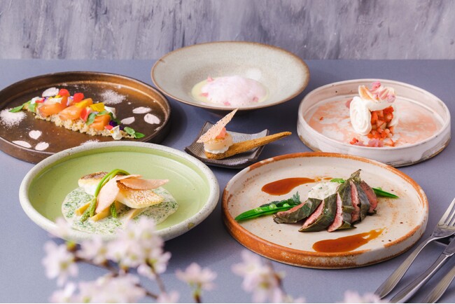 春の京都におすすめ！ほんのり桜色に染まる期間限定コース「KIHARU de SAKURA」登場【クロスホテル京都】