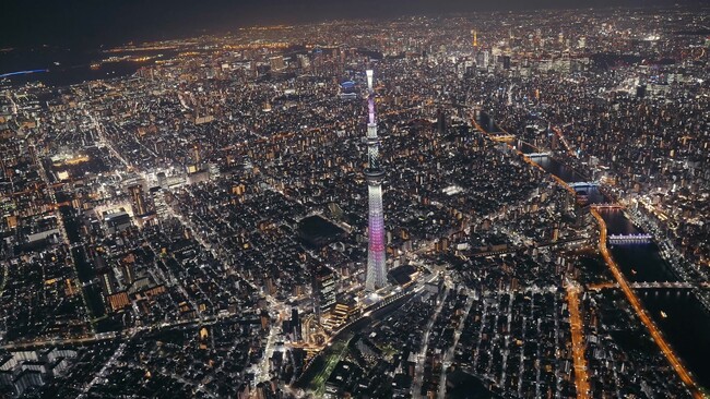 稲毛海浜公園近くのヘリポートから迫力満点の都心上空へ！ 眼下に広がる夜景を堪能するクルージング『東京夜景ヘリコプター』3月16日より販売開始