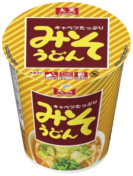 縦型カップシリーズ和風麺の「大黒 みそうどん」を新発売いたします