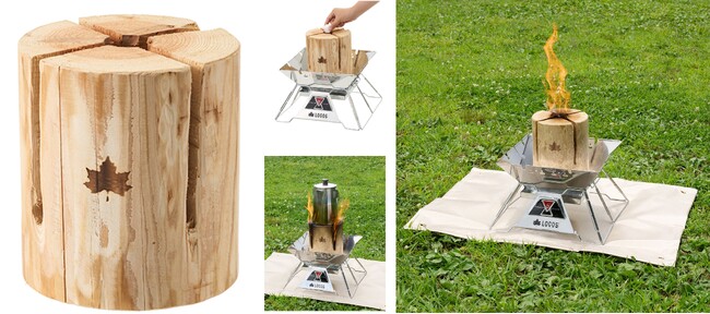 燃焼時間が従来品の約半分！より気軽にたき火や調理が楽しめる「LOGOS ショート・スウェーデントーチ」新発売！