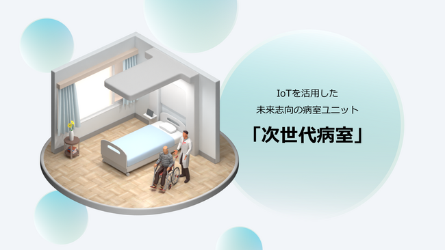 少子高齢化と人口減による病床数削減、急務の医療施設の老朽化対策を背景に、医療関連の複数企業と次世代型病室リノベーションプロジェクト（個室病室化の促進）を開始