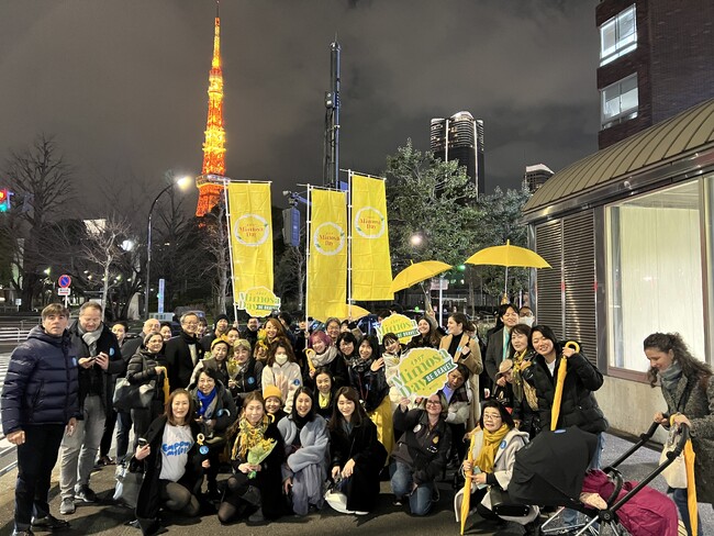 在日イタリア商工会議所主催イタリアMimosa Day 2024イベントレポート・「BE BRAVE！勇気」な女性たちによるTHE YELLOW WALK開催