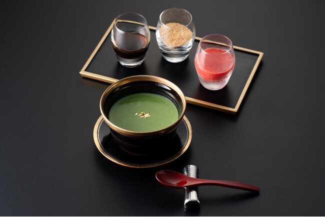 神戸みなと温泉 蓮 ウェルビーイングなデザート「宇治抹茶とケールの豆乳プリン」を販売開始
