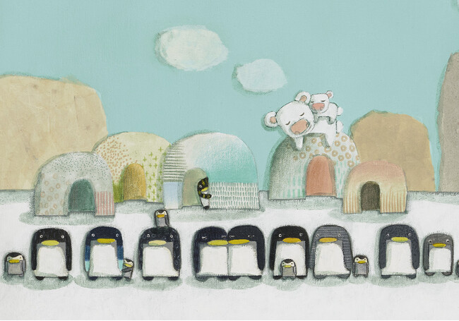 【神戸大丸】『キロメロ作品展』動物たちが名画の模写や鑑賞する姿を描いたオマージュシリーズ”キロメロ美術館”など人気の版画作品を一堂に展示販売。3/13（水）からスタート　3/26（火）まで。