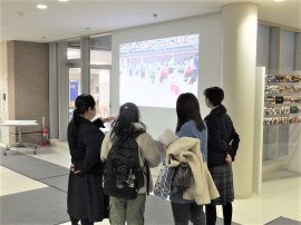 春の学校見学会の様子