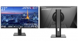 JAPANNEXTが27インチ USB-C(最大65W)給電に対応し昇降式スタンドを搭載したフルHD解像度の液晶モニターを27,980円3月15日(金)に発売