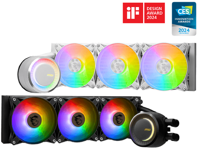 MSI、MAG CORELIQUID Eシリーズ水冷クーラーが世界三大デザイン賞「iF DESIGN AWARD 2024」を受賞