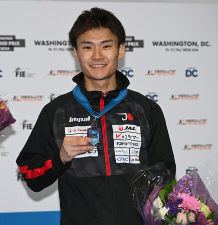 【フェンシング】男子フルーレ グランプリ大会(アメリカ/ワシントンＤ.Ｃ.)で松山恭助が銅メダル獲得！