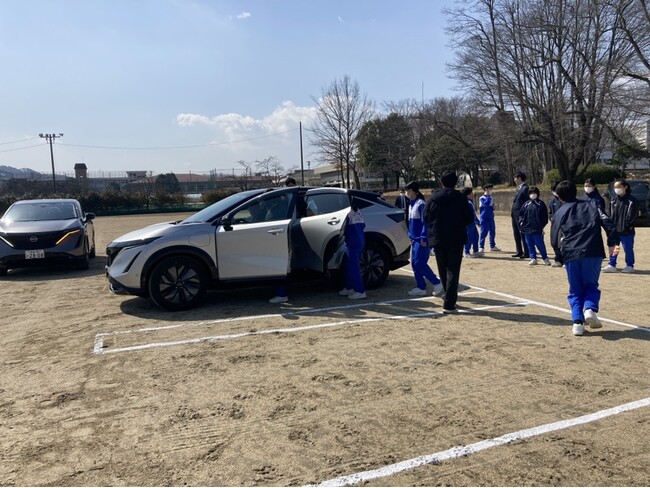 福島大学附属中学校へ、福島日産＆日産自動車が特別出張授業を実施。