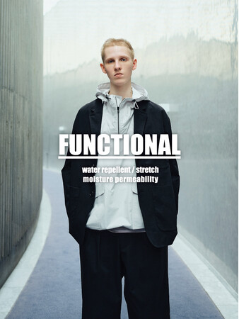 「FUNCTIONAL WIDE」 シリーズより大人の機能性に着目したセットアップが誕生！