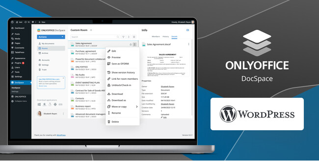 ONLYOFFICEがWordPressとの統合を発表しました！