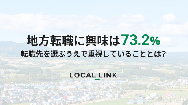 地方転職に興味は73.2%　転職先を選ぶうえで重視していることとは？
