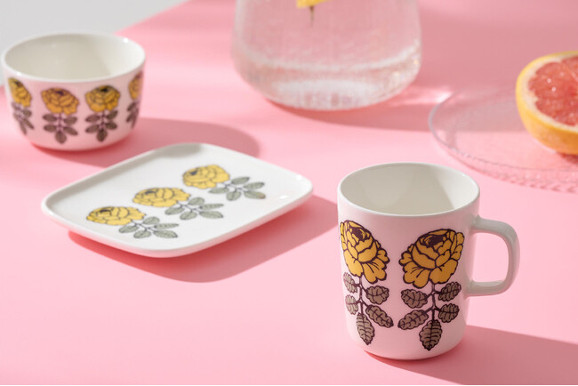 [マリメッコ]サフランイエローで彩られたヴィヒキルースのホームコレクションがオンライン限定で登場。