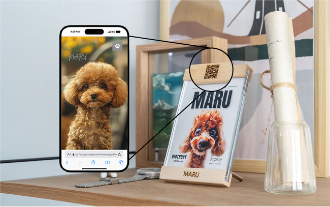 【ペットを楽しいキャラクターに変身】ペットの写真立てを発売開始