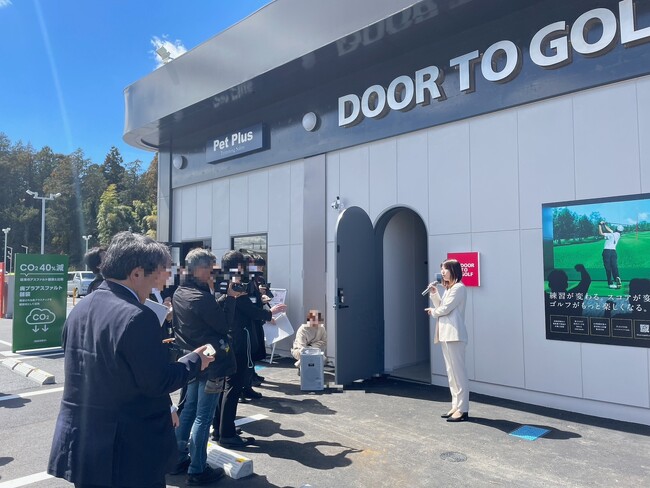 DOOR TO GOLF ENEOS ひたち野うしく店　メディア向け取材会に参加