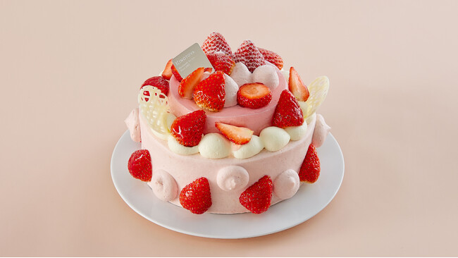 札幌の洋菓子【きのとや】4月限定！爽やかなピンク色の新作デコレーション「苺のムースデコレーション」が登場！