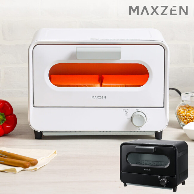 幅広い料理に使えて置き場所を選ばないトースターを、ジェネリック家電ブランド「MAXZEN」より2024年4月1日から発売