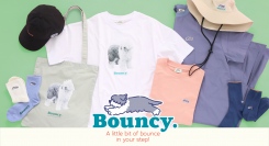 ふわふわモコモコした犬をアイコンにしたオリジナルグッズ「Bouncy.（バウンシー．）」のTシャツやソックスなどを雑貨店ブルーブルーエより4月2日（火）発売！