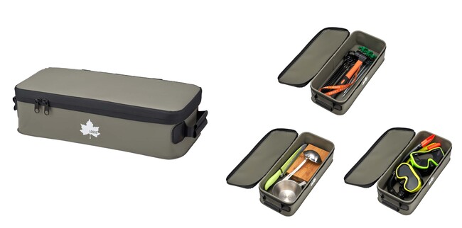 急な雨や水辺、濡れた地面でも安心！ペグなどの小物類の保管＆運搬に！「防水ペグハンマーキャリーボックス」新発売！