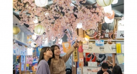 10万輪の桜が広がる、地下で楽しむお花見「バスチカ花見村」オープンから11日間で約9,200人が来村