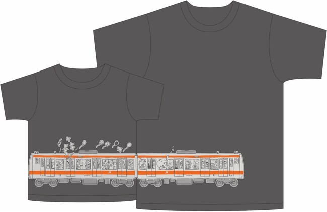 OJICOから中央線E233系をモチーフにデザインした新作Tシャツが先行販売で登場♪