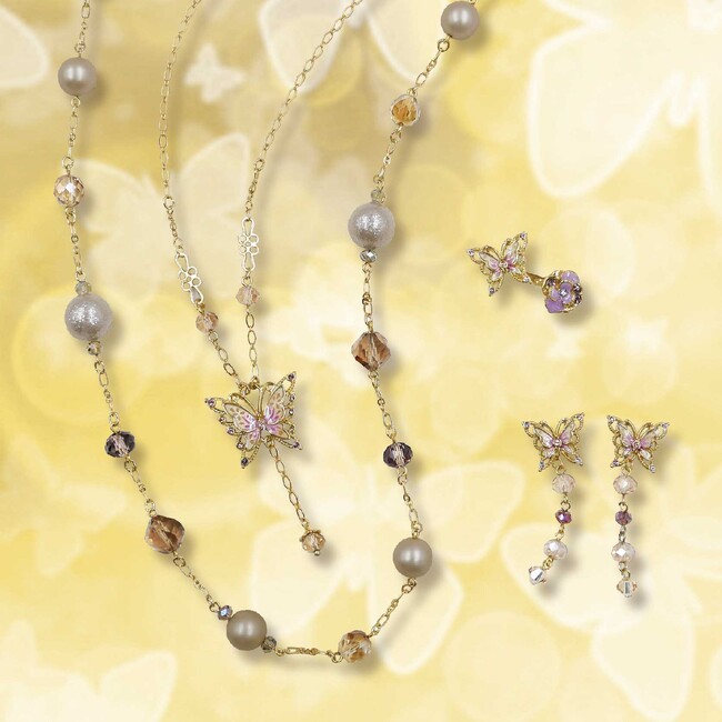 【ANNA SUI】優しいベージュトーンの蝶モチーフアクセサリー発売