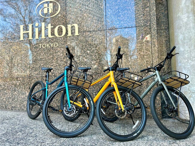 ヒルトン東京様の宿泊者向けの無料レンタサイクルサービス用にスポーツ自転車をCycleTrip BASEが提供