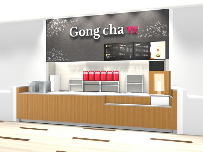 JR伊丹駅デッキで直結、駅から徒歩1分のアクセスの良さ　ゴンチャ イオンモール伊丹店