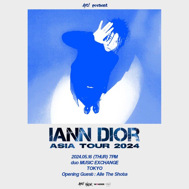 IANN DIOR(イアン・ディオール)初の日本単独公演の開催決定!! オープニングアクトにはAile The Shotaの出演も!!