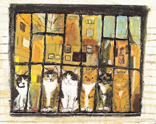 【京都高島屋】久下貴史　原画・版画展　～マンハッタナーズの猫たち～　2024　4/10(水)→4/23(火)まで開催