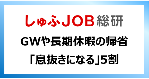GWなど長期連休の帰省は、既婚女性の息抜きになる？「なる」「ならない」が半々