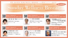 《医師・歯科医師・薬剤師・医療従事者向け無料オンラインセミナー》『Sunday Wellness Breeze Season 26』全6回6講演開催／セリスタ株式会社