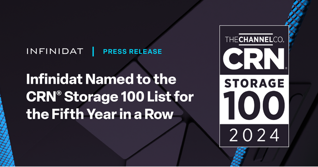 Infinidat、CRN(R)の「2024 Storage 100」に5年連続で選出、「2024年最もクールなソフトウェアディファインドストレージベンダー50社」の評価も
