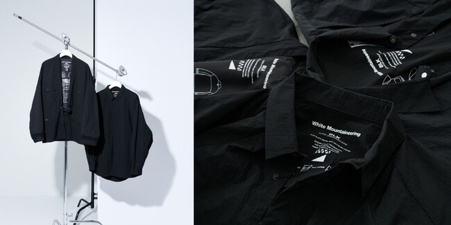 White MountaineeringとSTUDIOUSによるオールブラックの限定コレクションが発売開始