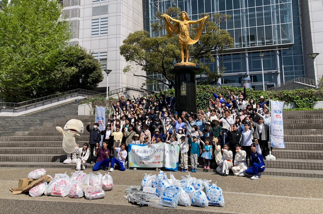 株式会社ビー・アンド・ディー ×ユニリーバ×海と日本プロジェクト・CHANGE FOR THE BLUE『メリ夫と一緒に街ごみクリーン作戦in栄』を開催しました！